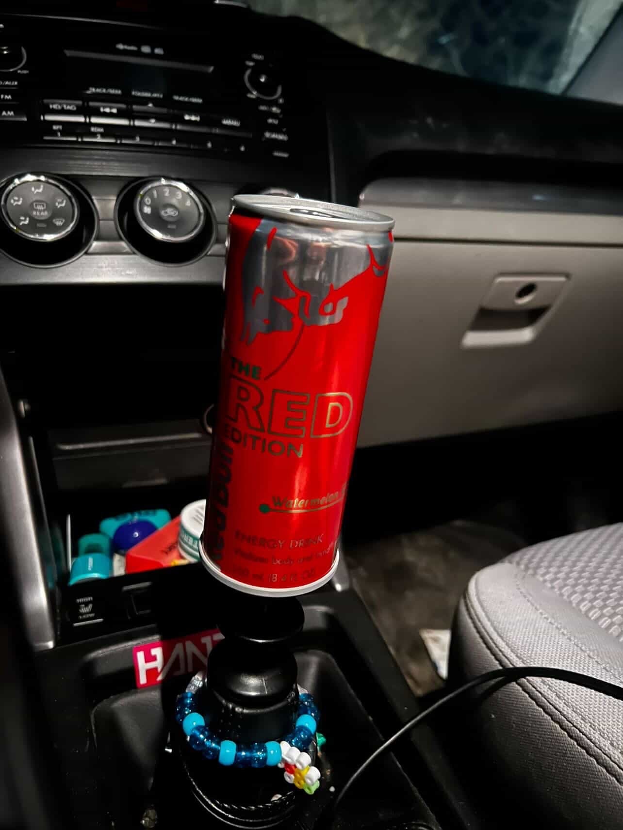 Energy drink shift knob